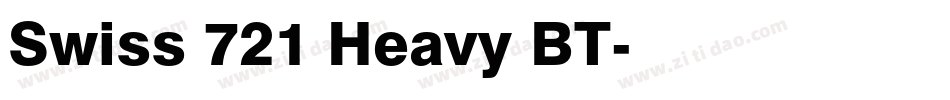 Swiss 721 Heavy BT字体转换